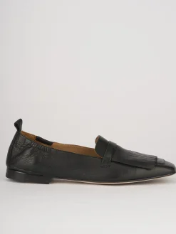 Mocassini tacco 1cm pelle nero