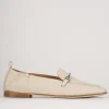 Mocassini tacco 1cm pelle beige