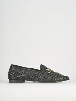 Mocassini tacco 1cm pelle nero