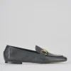 Mocassini tacco 1cm pelle nero