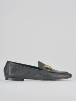 Mocassini tacco 1cm pelle nero