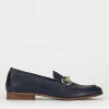 Mocassini tacco 1cm pelle blu