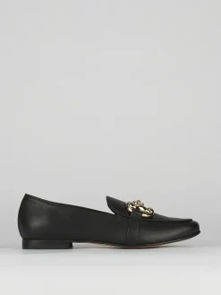 Mocassini tacco 1cm pelle nero