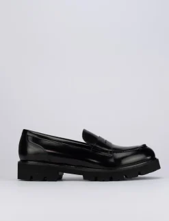 Mocassini tacco 1cm pelle nero