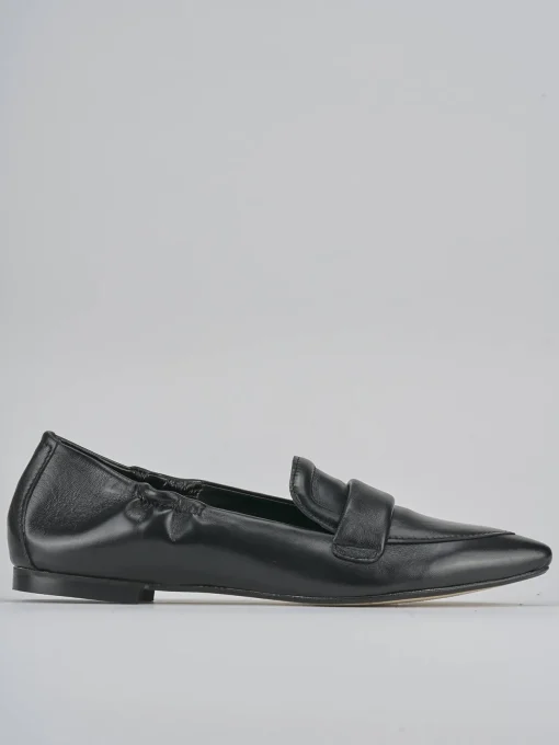 Mocassini tacco 1cm pelle nero
