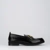 Mocassini tacco 2cm pelle nero