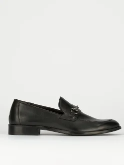 Mocassini tacco 1cm pelle nero