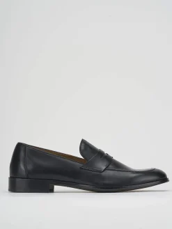 Mocassini tacco 1cm pelle nero