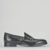 Mocassini tacco 3cm pelle nero