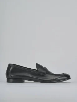 Mocassini tacco 1cm pelle nero