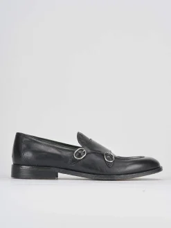 Mocassini tacco 1cm pelle nero