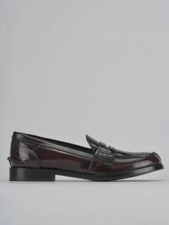 Mocassini tacco 2cm pelle bordo'