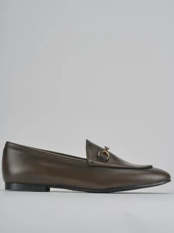 Mocassini tacco 1cm pelle testa