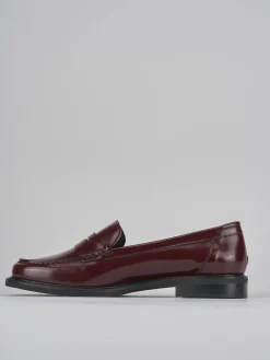 Mocassini tacco 2cm pelle bordo'