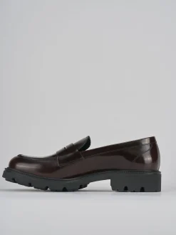 Mocassini tacco 2cm pelle testa