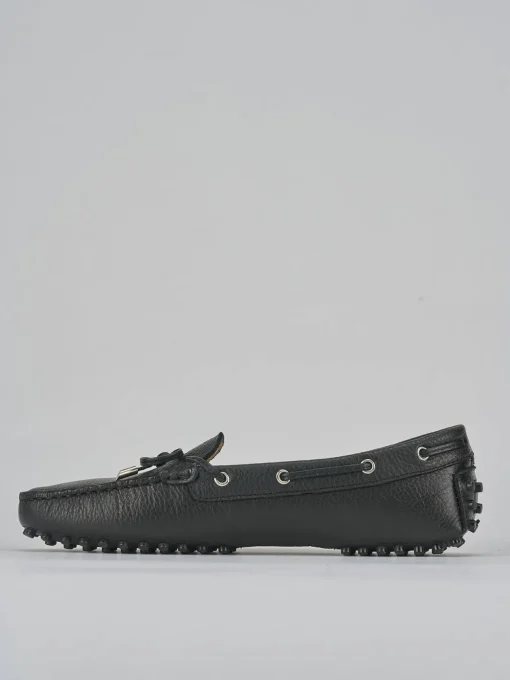 Mocassini tacco 1cm pelle nero