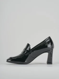 Mocassini tacco 6cm pelle nero