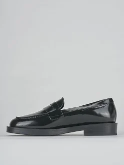 Mocassini tacco 1cm pelle nero