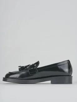 Mocassini tacco 2cm pelle nero