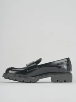Mocassini tacco 2cm pelle nero