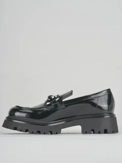 Mocassini tacco 3cm pelle nero