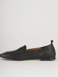 Mocassini tacco 1cm pelle nero