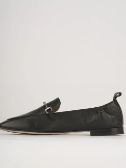 Mocassini tacco 1cm pelle nero