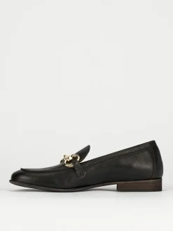 Mocassini tacco 1cm pelle nero