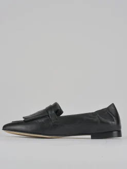 Mocassini tacco 1cm pelle nero