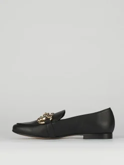 Mocassini tacco 1cm pelle nero