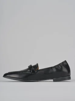 Mocassini tacco 1cm pelle nero