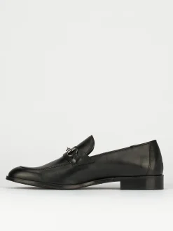 Mocassini tacco 1cm pelle nero