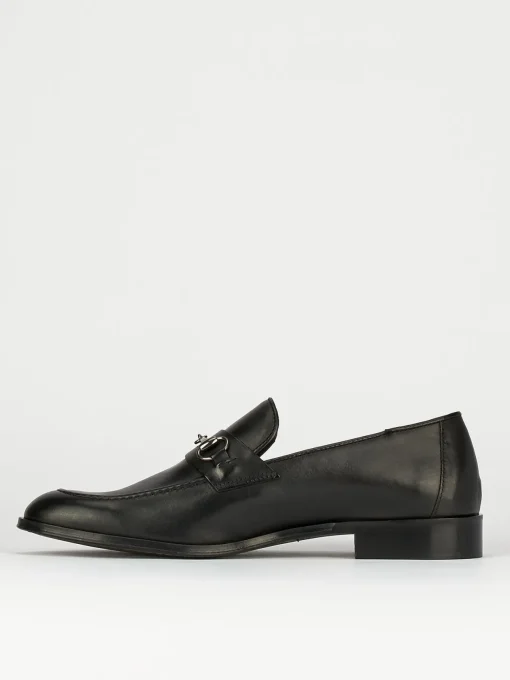 Mocassini tacco 1cm pelle nero