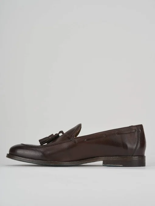 Mocassini tacco 2cm pelle testa