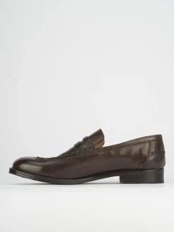 Mocassini tacco 1cm pelle testa