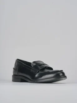 Mocassini tacco 1cm pelle nero