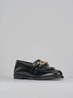 Mocassini tacco 1cm pelle nero