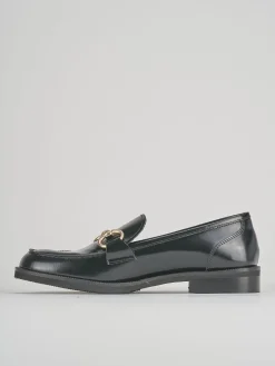 Mocassini tacco 2cm pelle nero