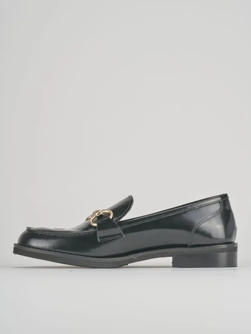 Mocassini tacco 2cm pelle nero