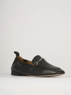 Mocassini tacco 1cm pelle nero