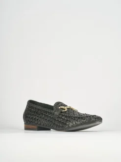 Mocassini tacco 1cm pelle nero