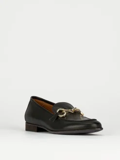 Mocassini tacco 1cm pelle nero