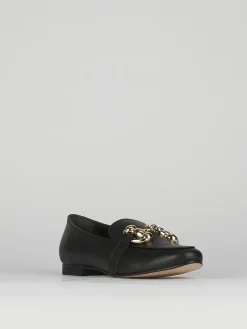 Mocassini tacco 1cm pelle nero