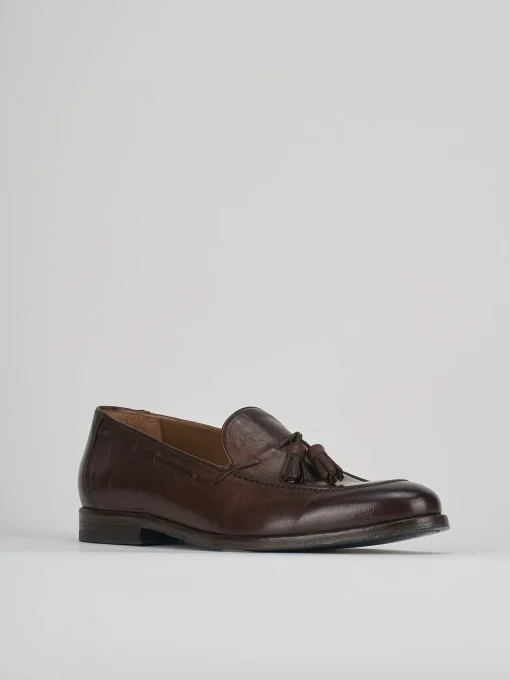 Mocassini tacco 2cm pelle testa
