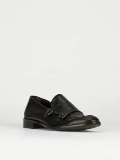 Mocassini tacco 1cm pelle nero