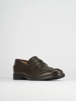 Mocassini tacco 1cm pelle testa