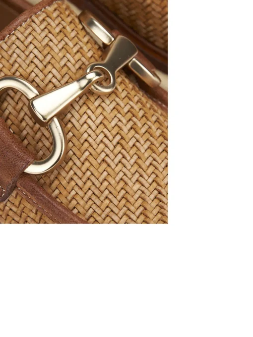 Mocassini tacco 2cm pelle marrone