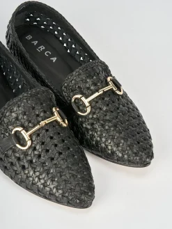 Mocassini tacco 1cm pelle nero