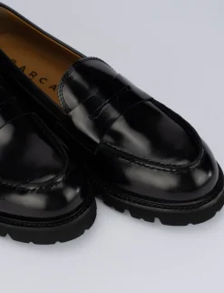 Mocassini tacco 1cm pelle nero