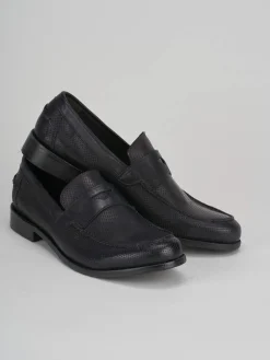 Mocassini tacco 1cm pelle nero